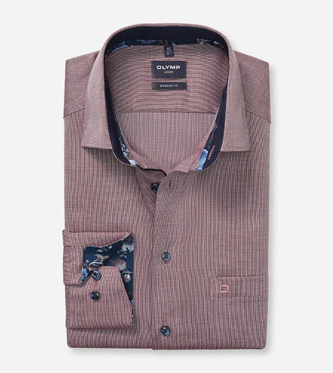 Olymp Luxor Modern Fit shirt - Wine
