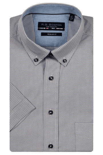 RB.Boston Short Sleeve Shirt-Blue /White