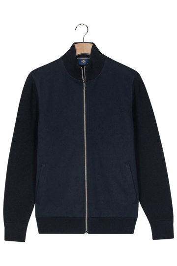 Baileys Full Zip Cardigan-Navy