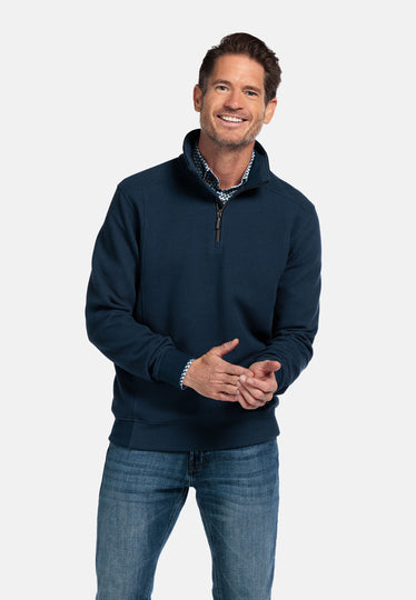 Baileys 1/4 Zip Sweater -NAVY
