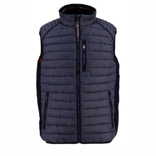 Fynch-Hatton Grey/Navy Padded Gilet