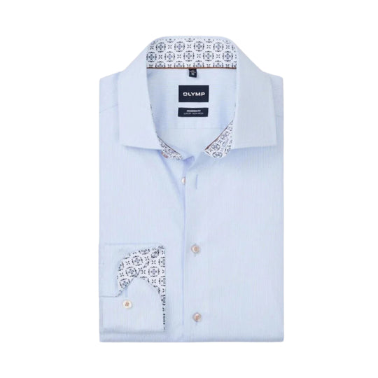 Olymp Modern Fit Shirt - Blue/Global Kent Collar