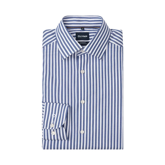 Olymp Modern Fit Shirt - Navy Stripe