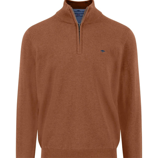 Fynch-Hatton 1/4 Zip Sweater -Hazel