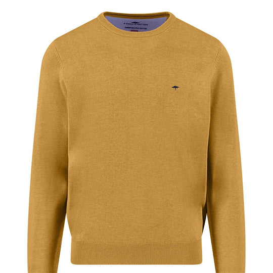 Fynch-Hatton Crew Neck Sweater- Amber