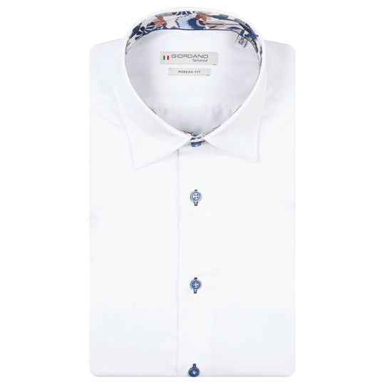Giordano  Long Sleeve Shirt - White
