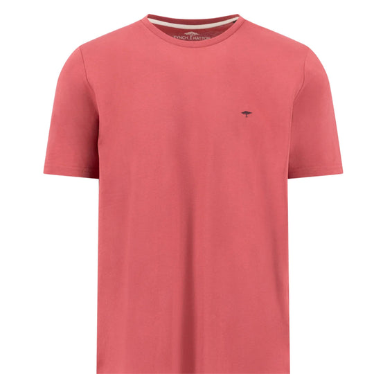 Fynch Hatton Cotton crew-neck T-shirt - Berry