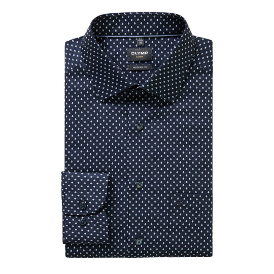 Olymp Modern Fit Shirt - Navy Floral