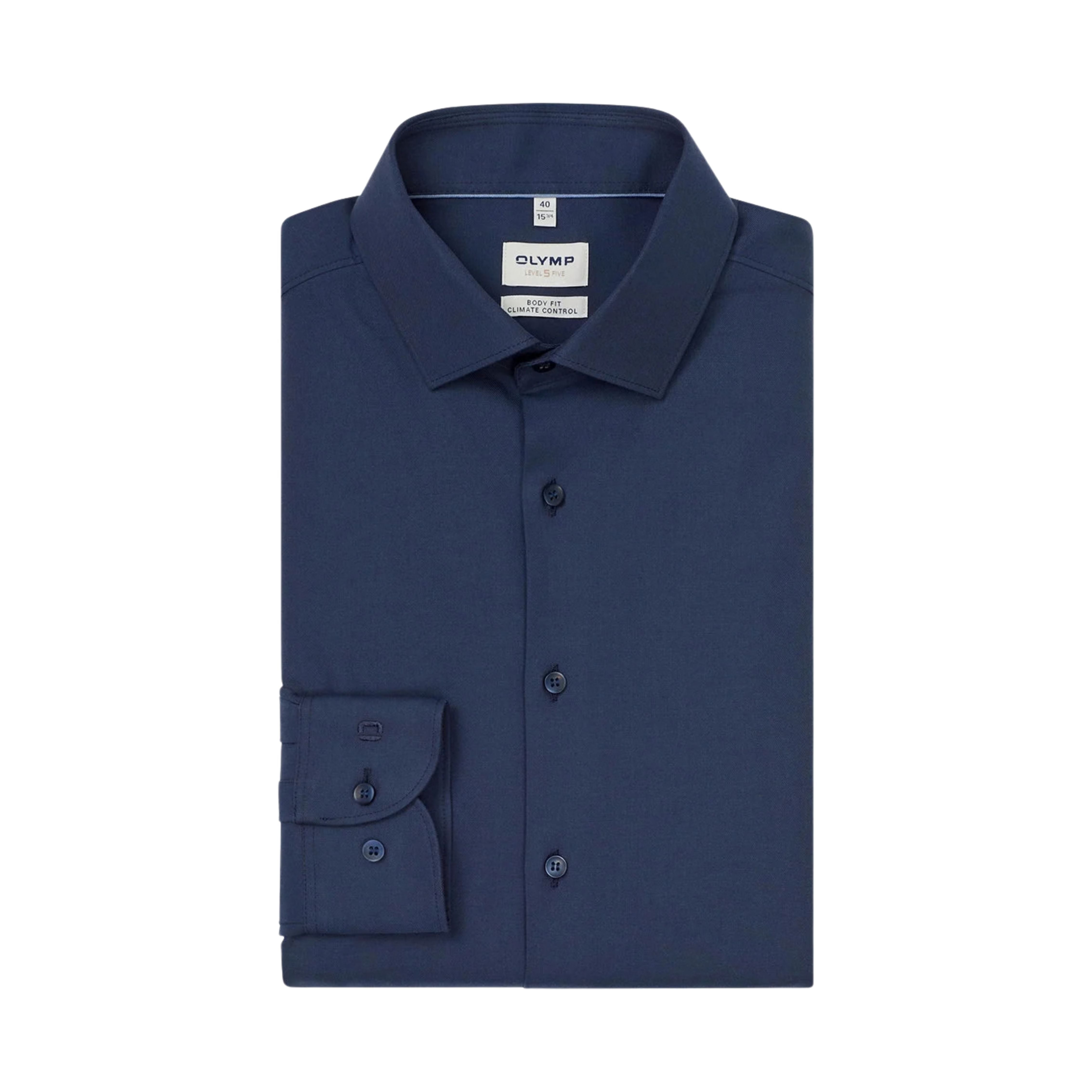 Olymp Body Fit Shirt - Navy Bernard Owens Olymp Body Fit Shirt - Navy Bernard Owens