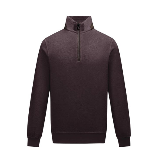 6th Sense  1/4 Zip Sweater  -Plum