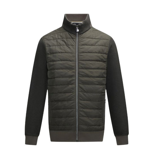6TH Sense -Quilted  Hybrid Jacket -  olive