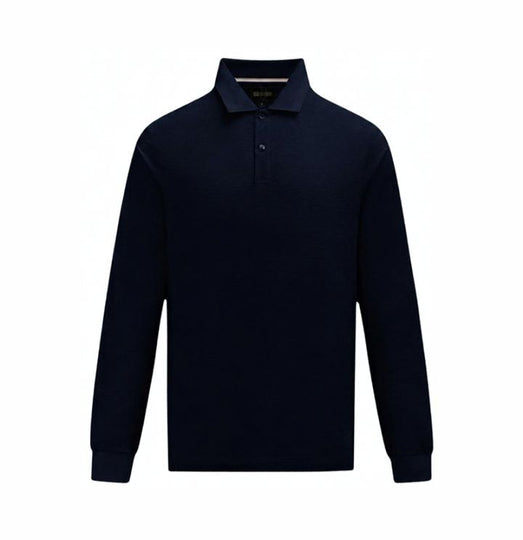 6th Sense  Long Sleeve  Sleeve Polo -Dark Navy