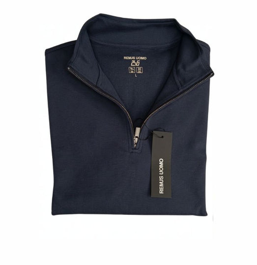 Remus Uomo  Long Sleeve Casual Top-navy