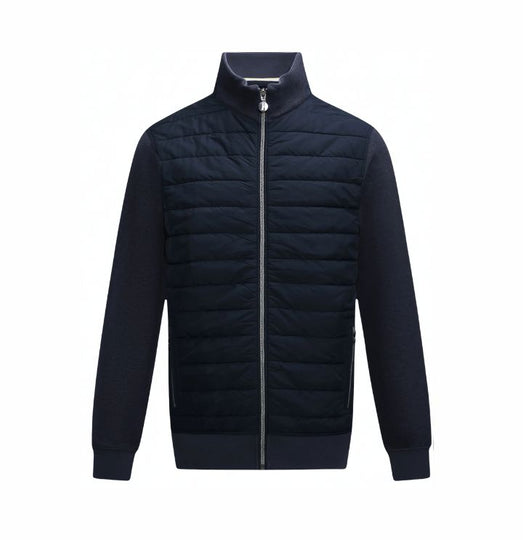 6TH Sense -Quilted  Hybrid Jacket -  Navy