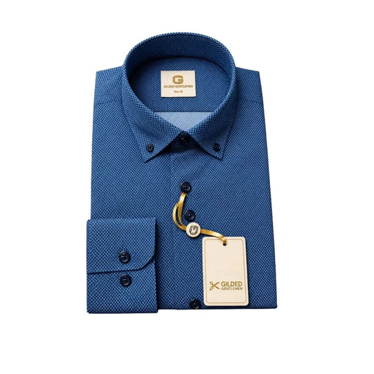 Gilded Gentlemen Shirt long sleeve -Navy
