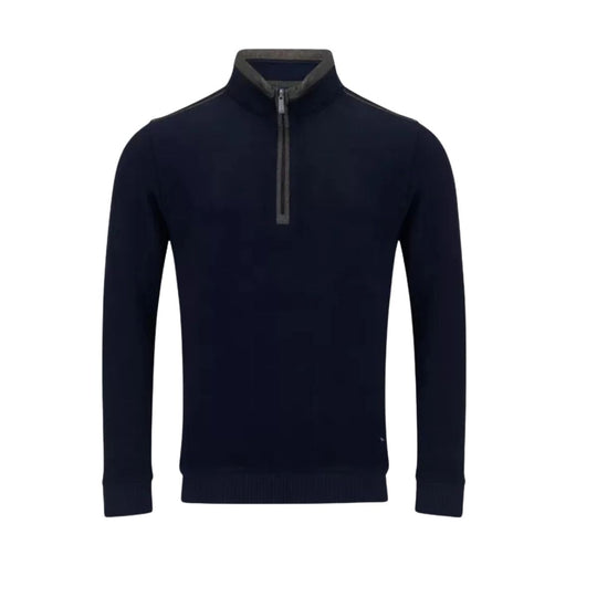 DG`S Drifter 1/4 zip Sweater -Navy