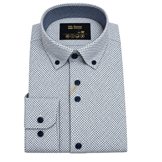 6th Sense Long Sleeve Shirt-green Print