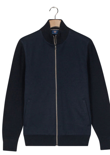 Baileys Full Zip Cardigan-Navy