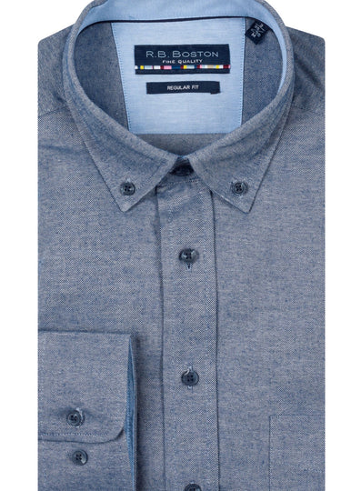 RB.Boston Long  Sleeve Shirt- Grey