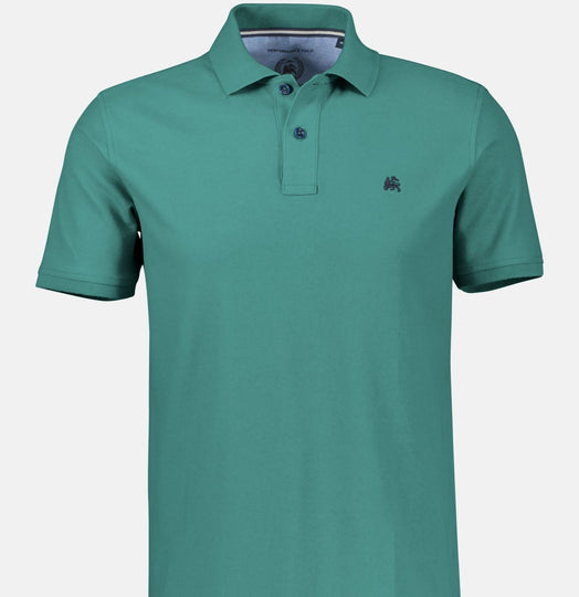 Lerros Short sleeve polo - Teal