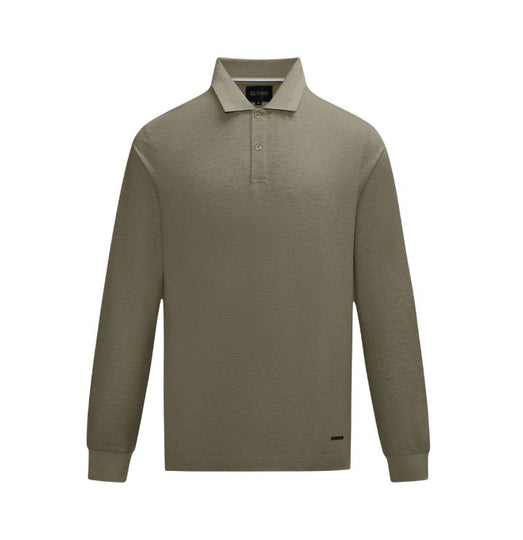 6th Sense  Long Sleeve  Sleeve Polo -Brindle