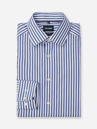 Olymp Modern Fit Shirt - Navy Stripe