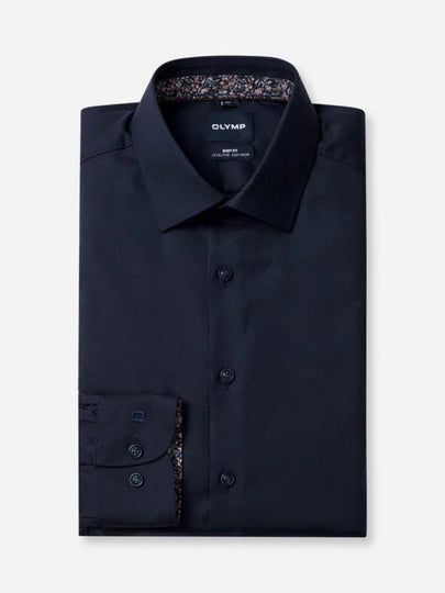 Olymp Body Fit Shirt - Navy