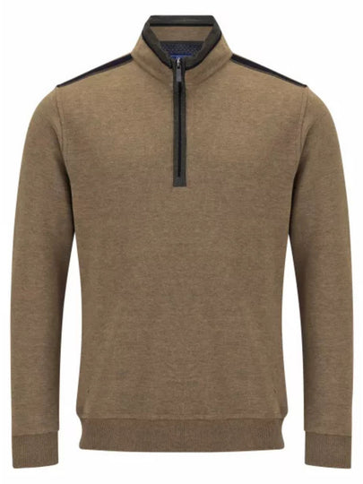 DG`S Drifter 1/4 zip Sweater -Brown