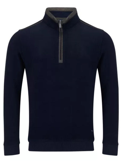 DG`S Drifter 1/4 zip Sweater -Navy