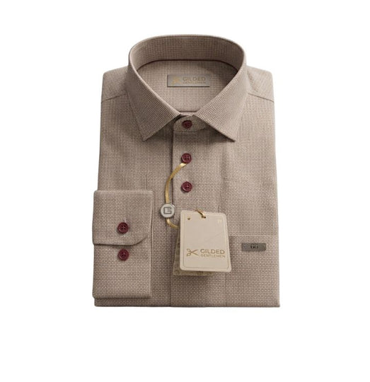 Gilded Gentlemen Shirt long sleeve -Burgundy