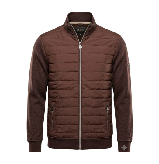 6TH Sense -Quilted  Hybrid Jacket -  Plum