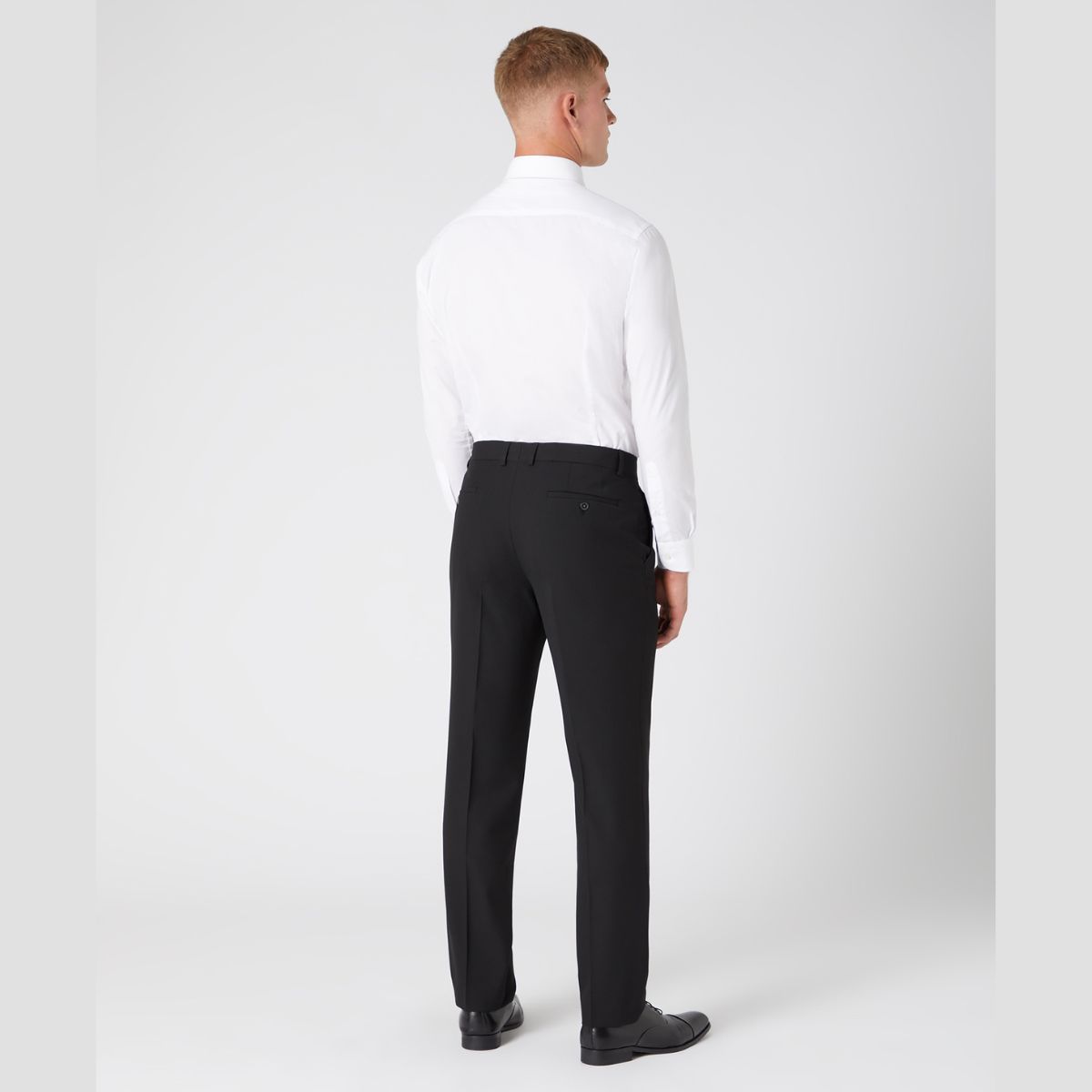 Remus Uomo Tapered Fit Suit Trousers - Black