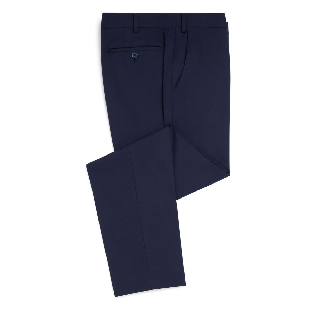 Remus Uomo Tapered Fit Suit Trousers - Navy