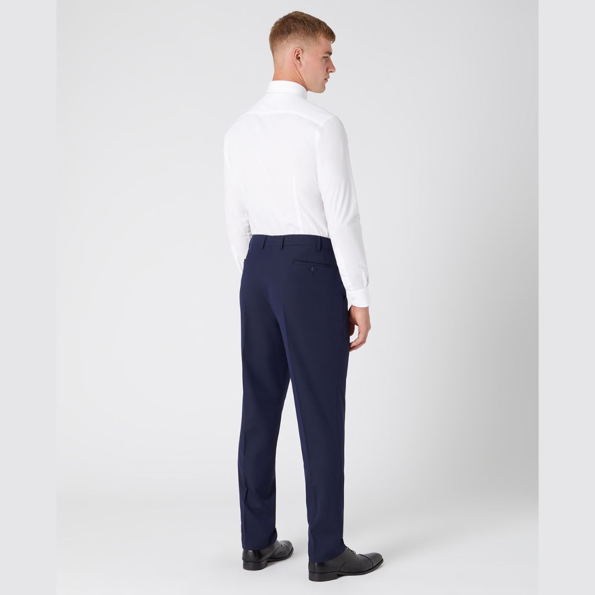 Remus Uomo Tapered Fit Suit Trousers - Navy