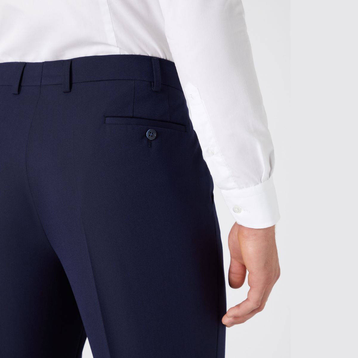 Remus Uomo Slim Fit Suit Trousers - Navy